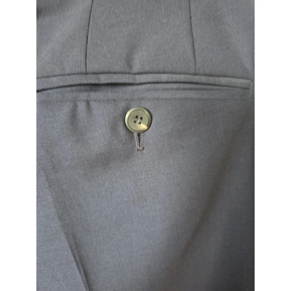 Louis Vuitton Rare Uniforms Mens Navy Slim HEMMED Trousers Size EU 44/US 28
